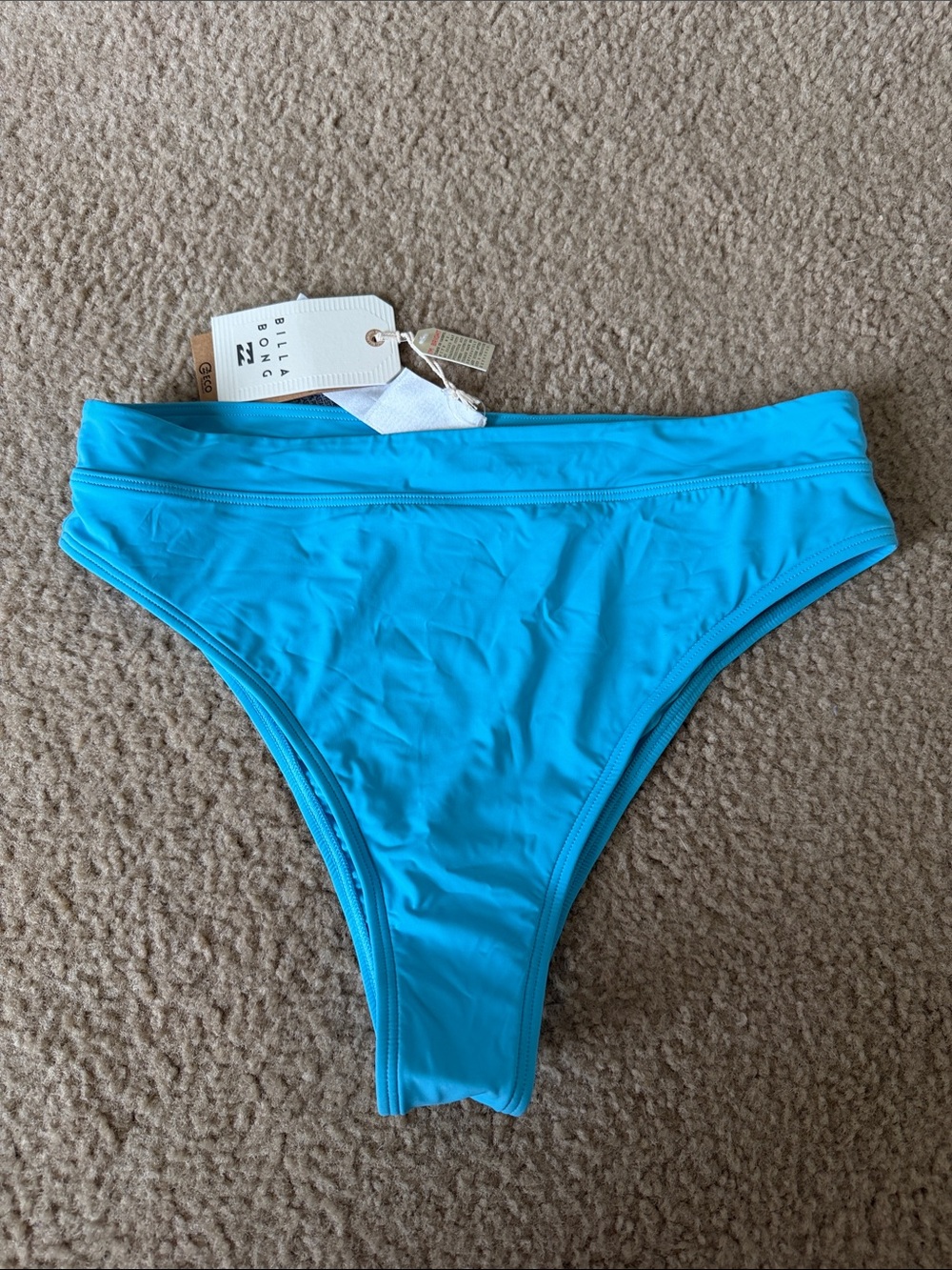 Billabong Turquoise Blue High-Cut Bikini Bottoms